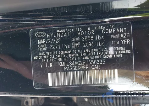 2023 Hyundai Elantra Sel z USA, uszkodzony, nr VIN KMHLS4AG2PU556335